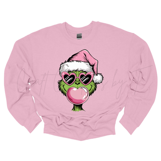 Bubble Gum Christmas Crewneck Sweatshirt