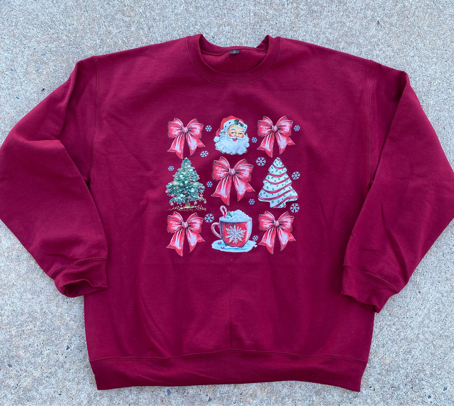 Christmas Bows Crewneck Sweatshirt