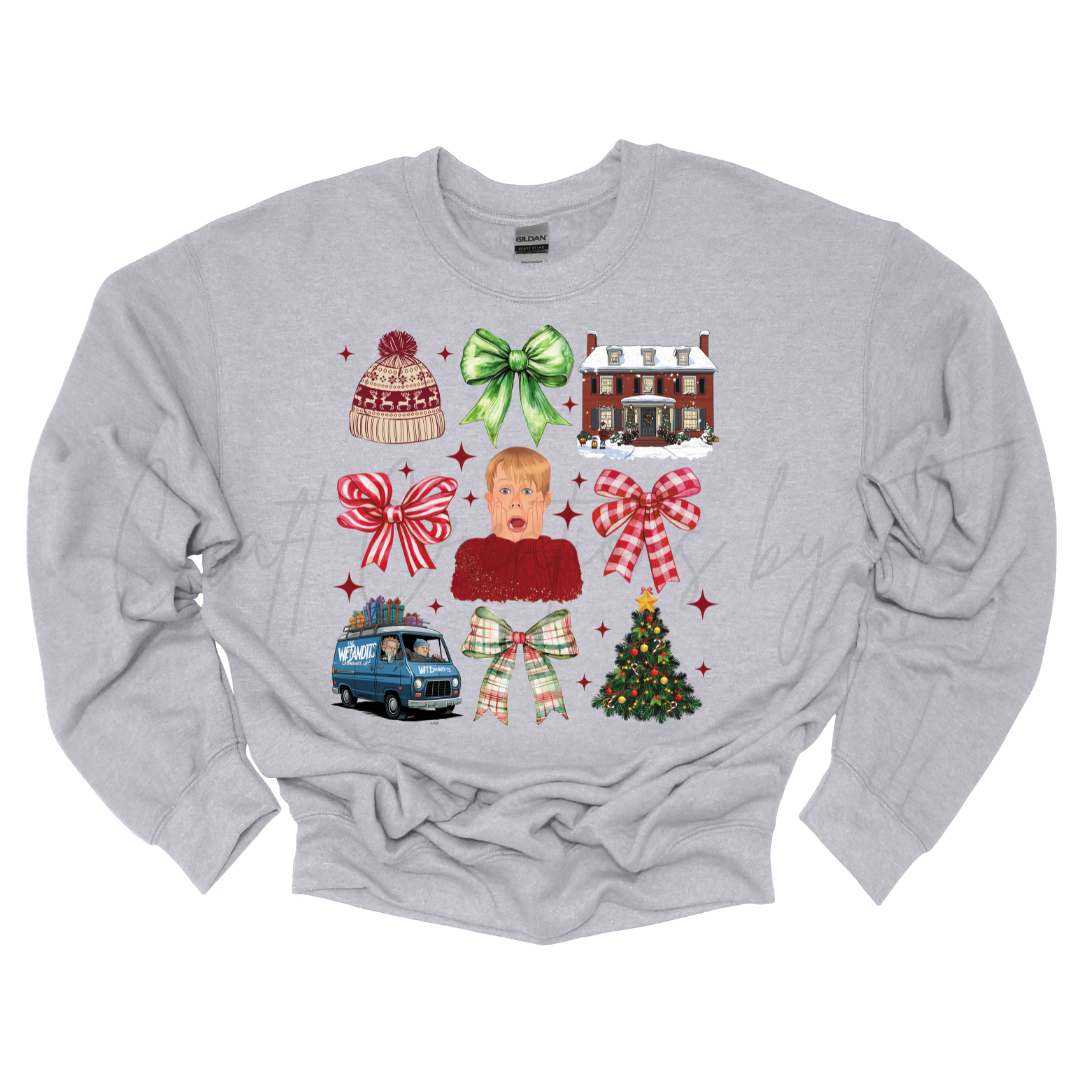 Home Alone Bows Crewneck Sweatshirt