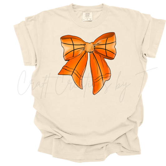 Sport Bow Basketball Comfort Color Tee