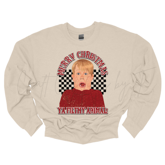 Merry Christmas Filthy Animal Crewneck Sweatshirt