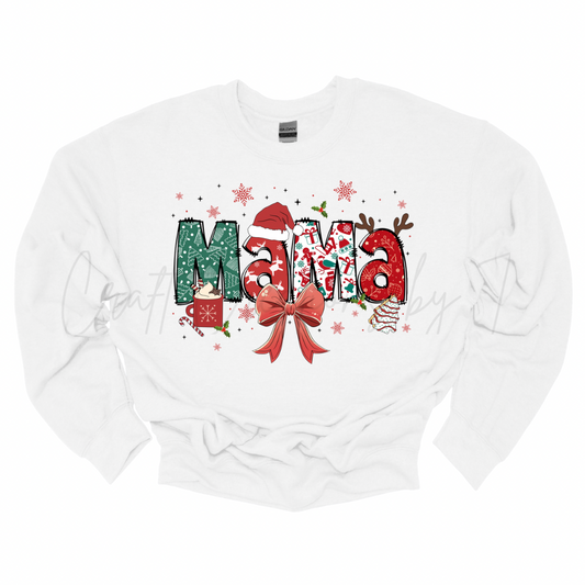 Mama Christmas Crewneck Sweatshirt