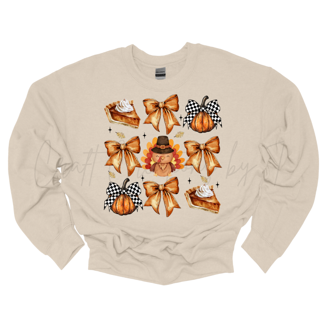 Fall Bows Crewneck Sweatshirt