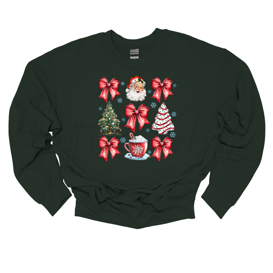 Christmas Bows Crewneck Sweatshirt