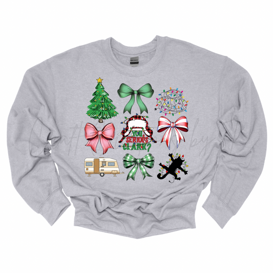 Christmas Story Bows Crewneck Sweatshirt