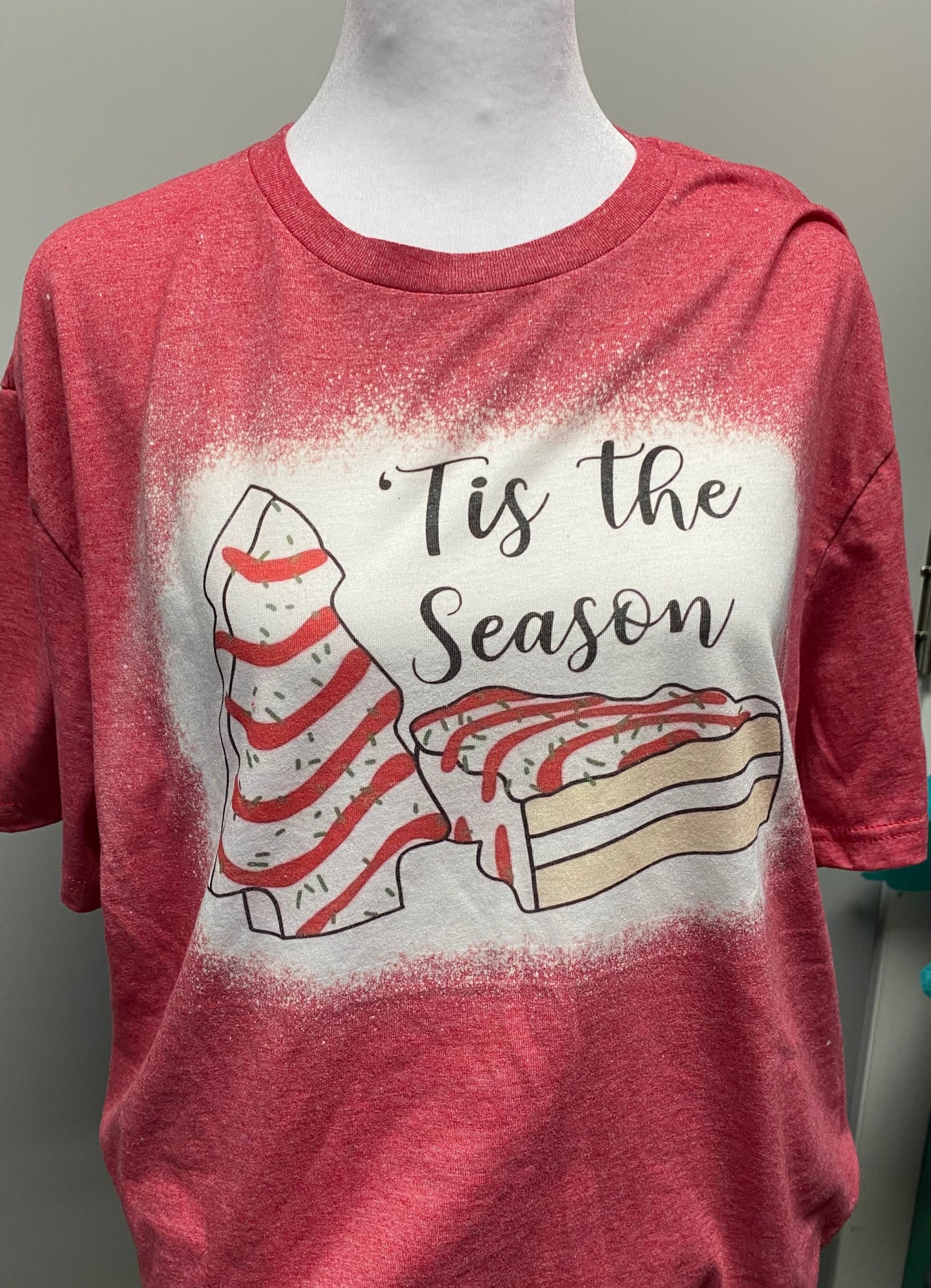 Tis The Season Bleach Sublimation Tee