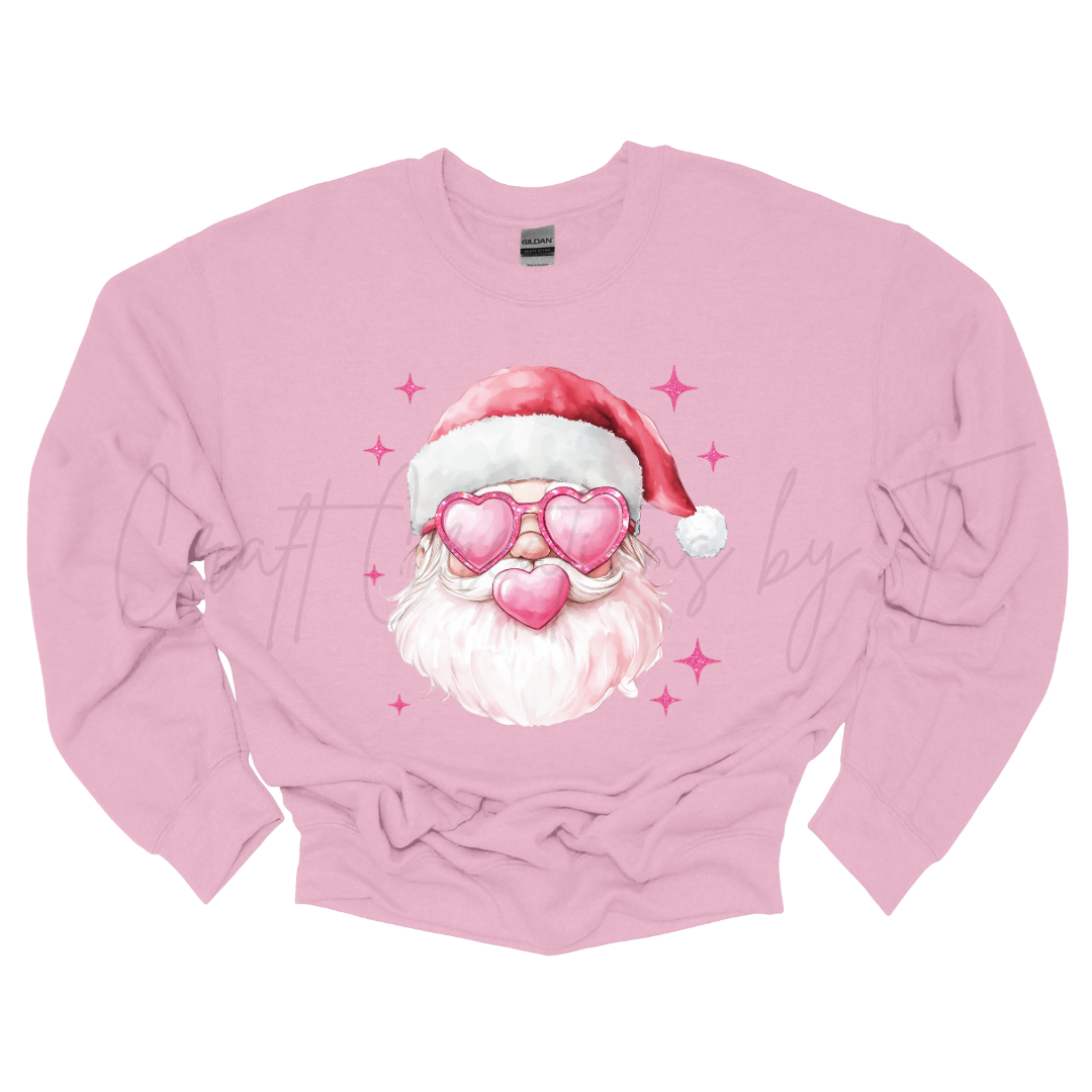 Santa Bubble Gum Christmas Crewneck Sweatshirt