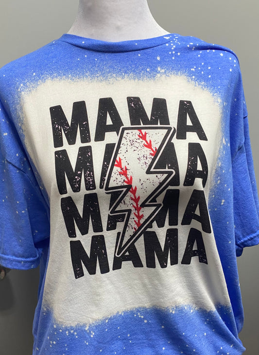 Baseball Mama Bleach Sublimation Tee