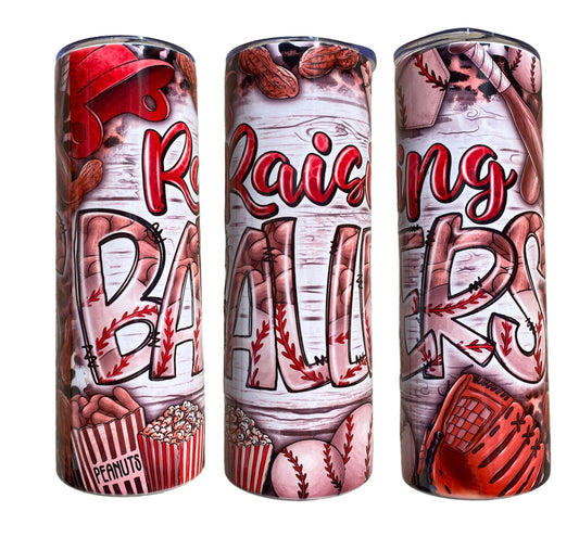 Baseball Raising Ballers 20oz Sublimation Tumbler