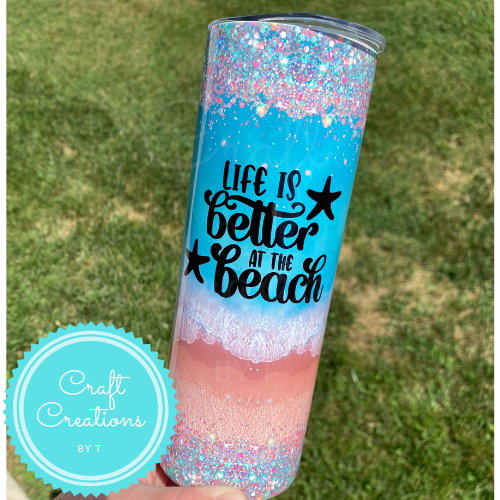 Life is Better at the Beach 20oz Sublimation Tumbler