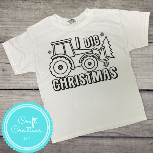 Youth Christmas Coloring T-Shirts