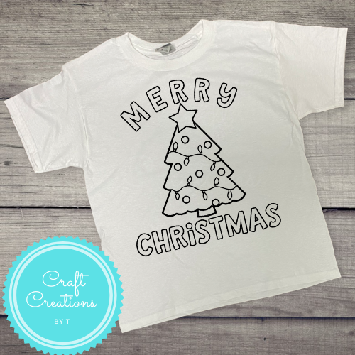 Youth Christmas Coloring T-Shirts