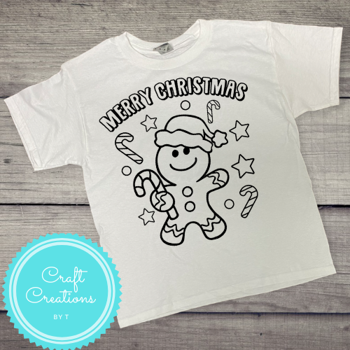 Youth Christmas Coloring T-Shirts