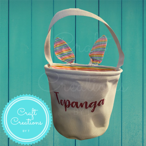 Personalized Easter Basket with Bunny Ears