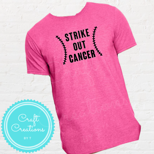 Strike Out Cancer Breast Cancer Awareness Sublimation Tee