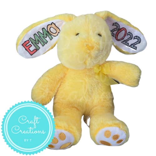 Personalized Easter Bunny Plush