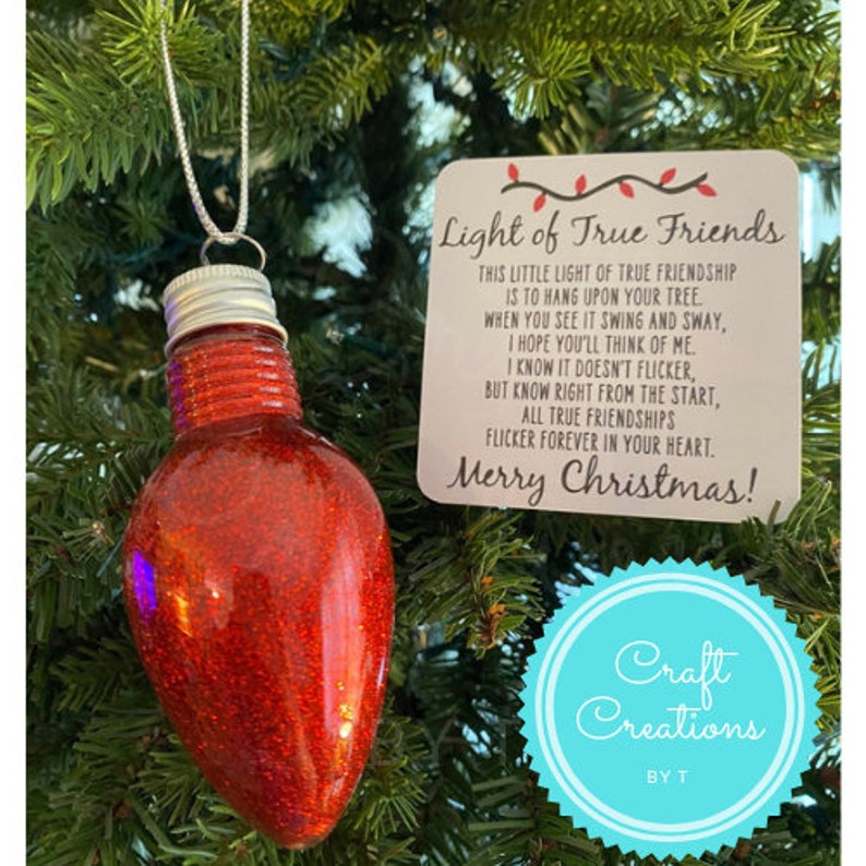 True Friendship Light - Christmas Ornament