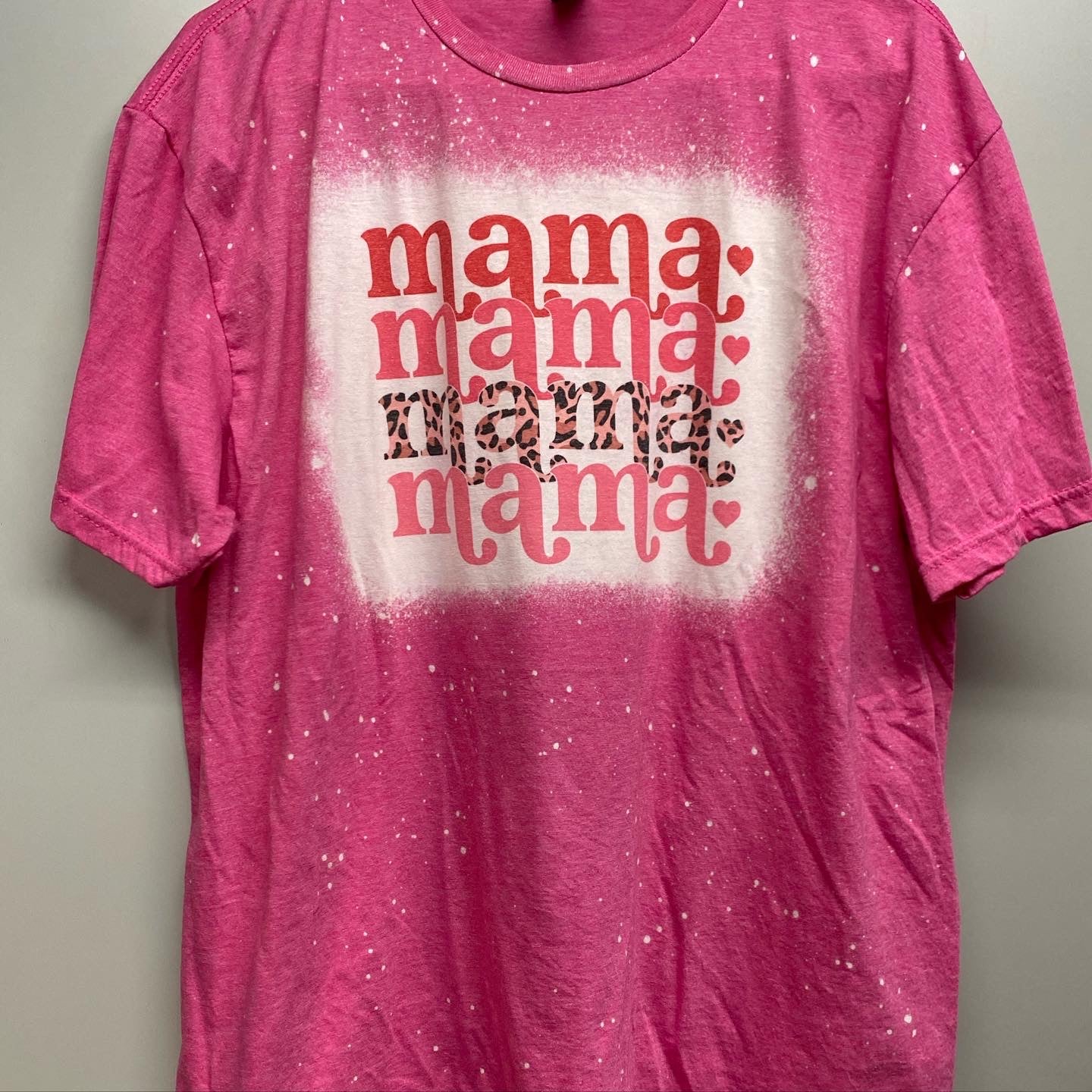 Mama Valentine Bleach Sublimation Tee