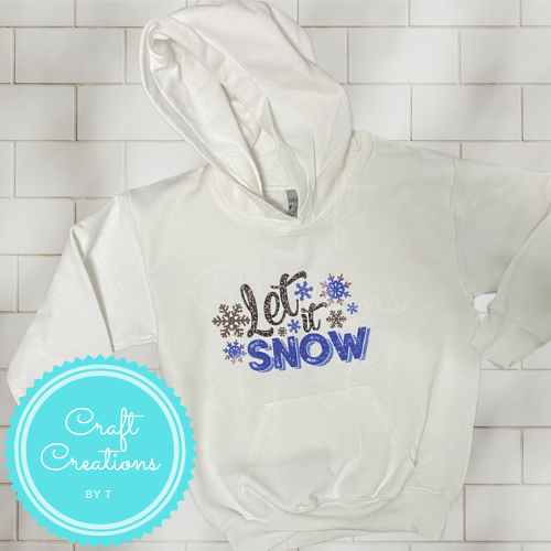 Let It Snow Sublimation Crewneck or Hoodie