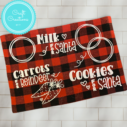 Santa Buffalo Plaid Christmas Placemat