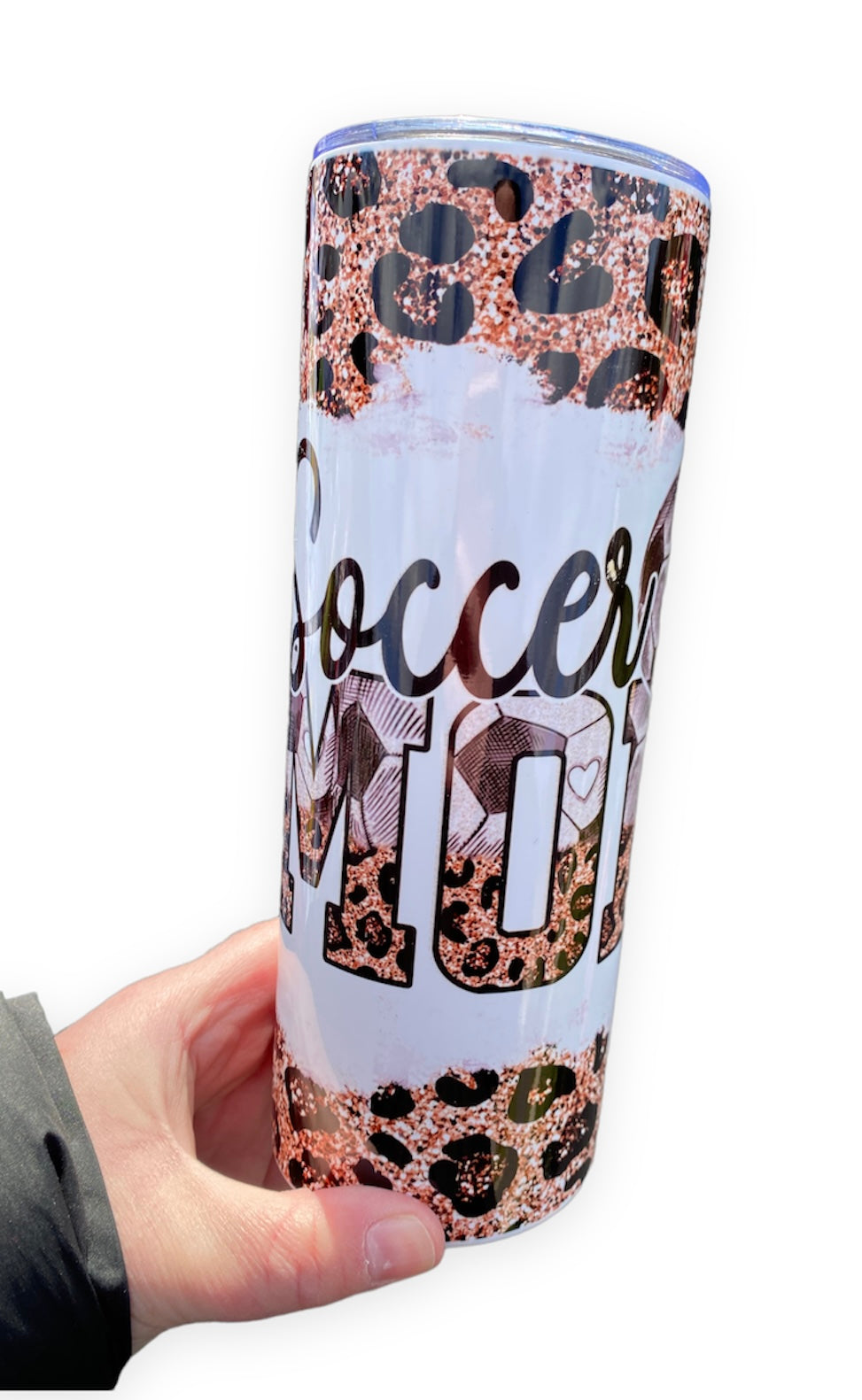 Soccer Mom Cheetah Print 20oz Sublimation Tumbler