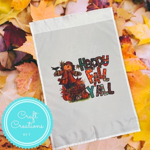 Happy Fall Y’all Small Garden Flag