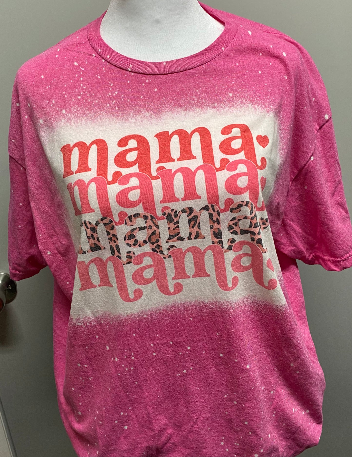 Mama Valentine Bleach Sublimation Tee