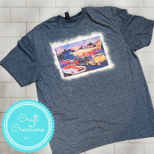 Cars at Diner Bleach Sublimation Tee