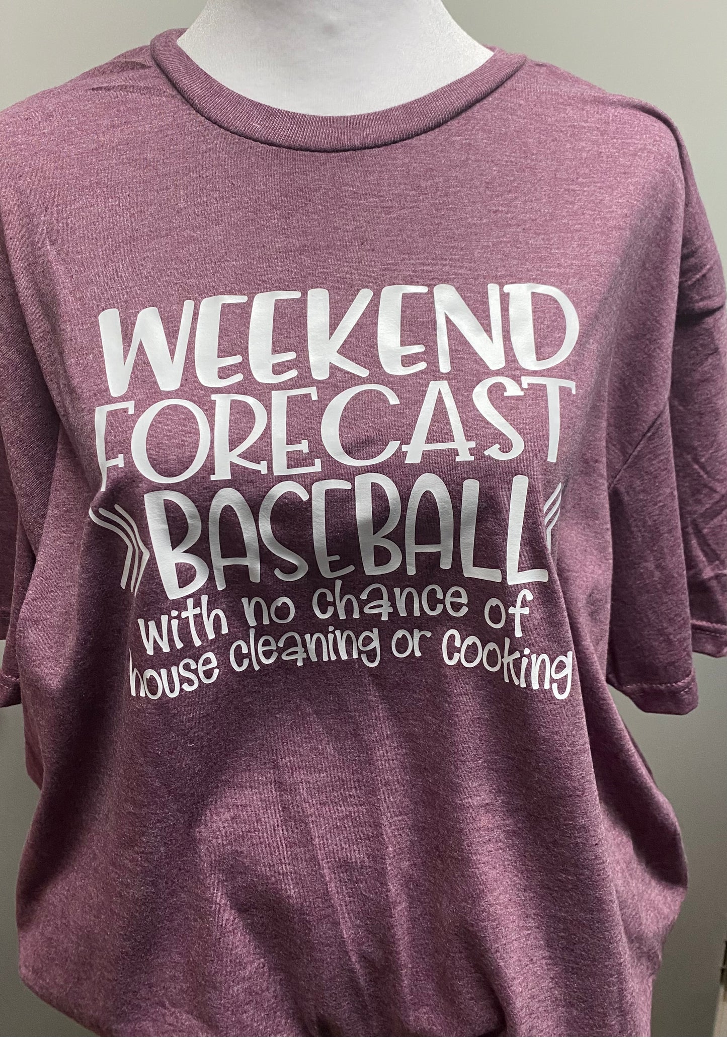 Weekend Forecast Baseball Tee