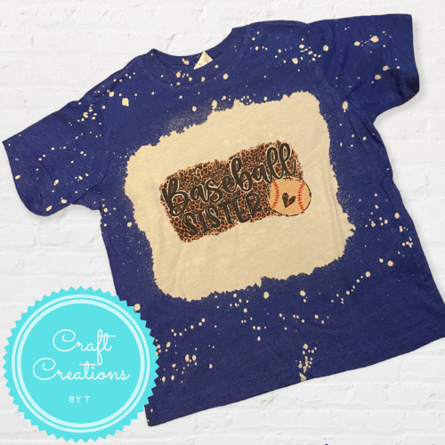 Toddler Baseball Sister Bleach Sublimation Tee