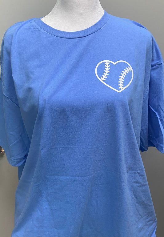 Sorry Can’t Baseball Bye Front and Back Tee