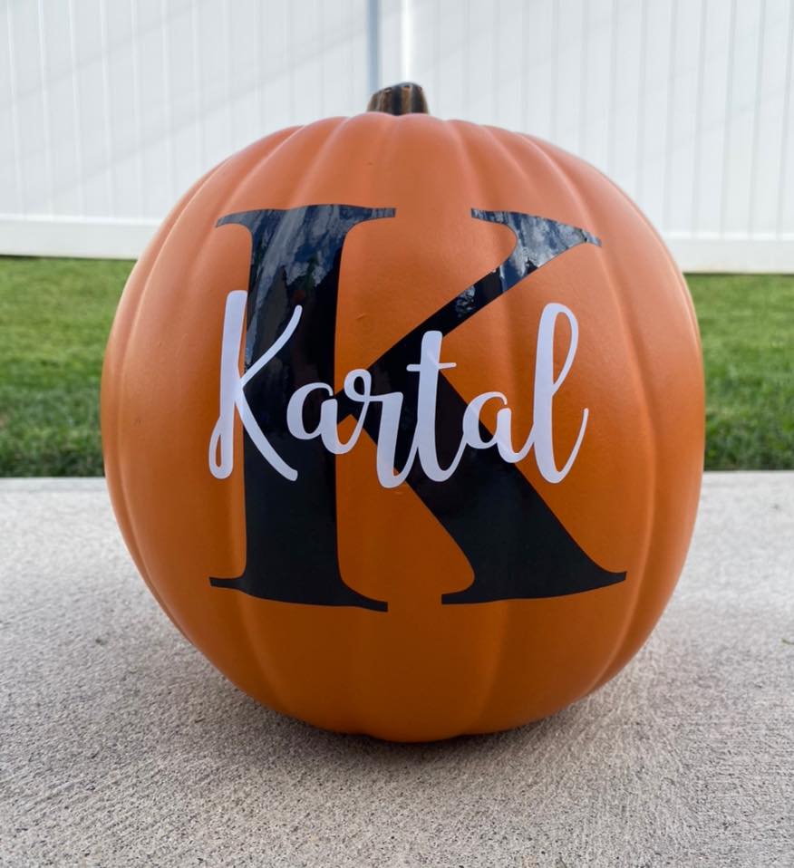 Personalized Foam Pumpkin