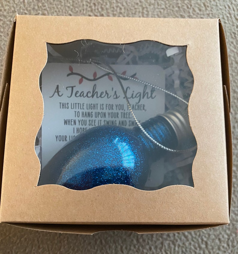 A Teacher's Light - Christmas Ornament - Gift for Teacher